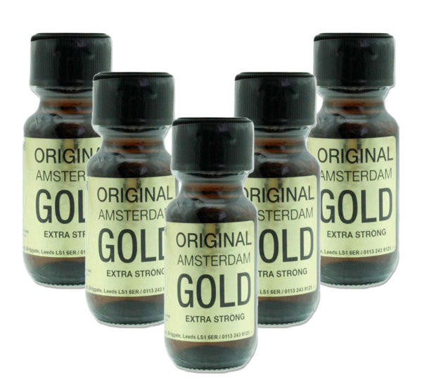 Original Amsterdam Gold Poppers 5 Bottle Multi Pack