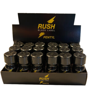 Rush Black Label Pentyl Poppers 18 Bottle Party Tray