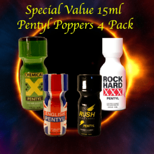 Pentyl Poppers 4 Pack Special Value 15ml Pentyl Poppers Value Bundle