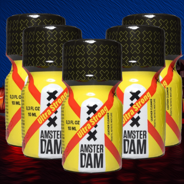 5 Pack of XXX Amsterdam Pentyl Poppers 10ml