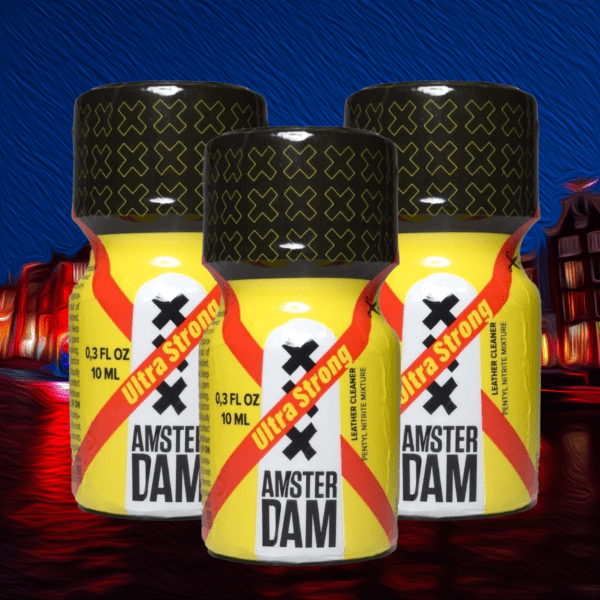 3 Pack of Amsterdam XXX Pentyl Poppers 10ml